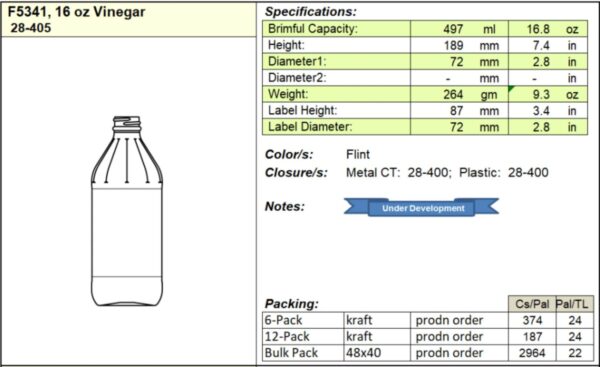 16 oz Vinegar 28-405 - Image 2